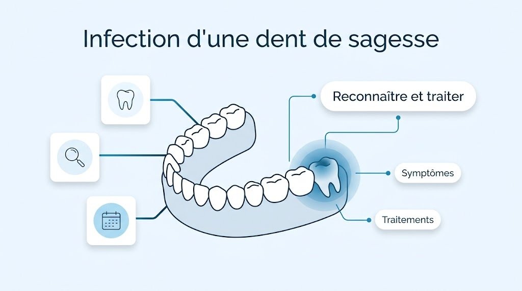 Infection dent de sagesse : symptômes et traitements